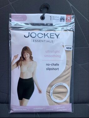 Jockey Essentials No-Chafe Slipshort - Nude/Tan Medium